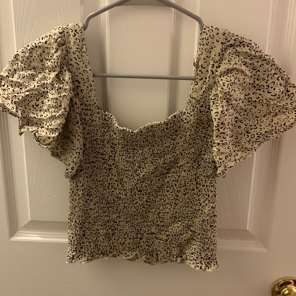 Cheetah Print Crop Top